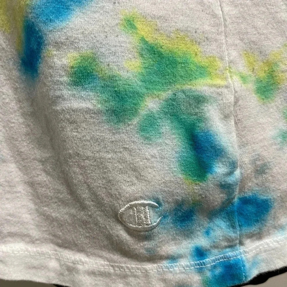 Champion tie dye blue yellow and green sleeveless top - Picture 2 of 4
